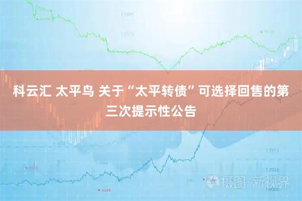 科云汇 太平鸟 关于“太平转债”可选择回售的第三次提示性公告